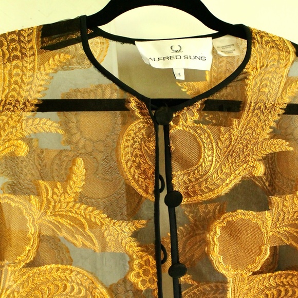 Vintage Alfred Sung Button Down - Picture 2 of 6